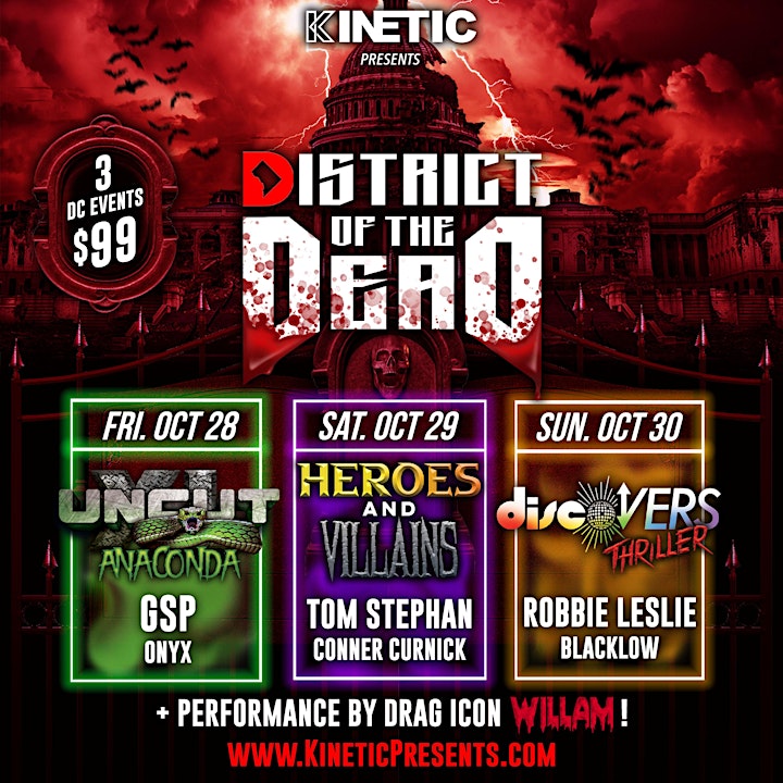 KINETIC Presents District of the Dead: DC Halloween Weekend 2022 image