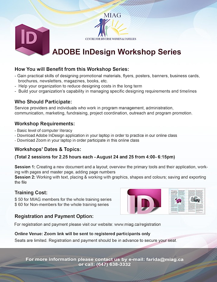 Adobe Photoshop & InDesign Certificate Course - Learn a New Skill! image