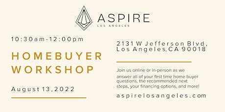Aspire LA's Home Buyer Seminar!
