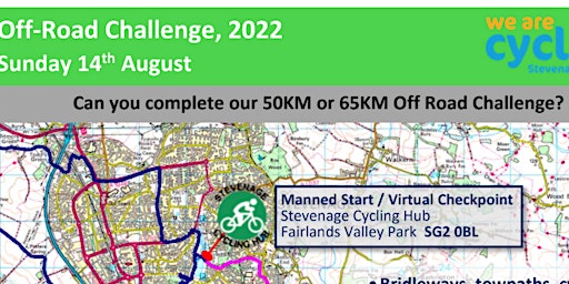 Off-Road Challenge 14th August 2022 Stevenage Start