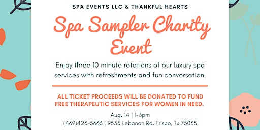 Spa Sampler Charity Event