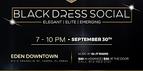 Black Dress Social At EDEN Downtown Tampa