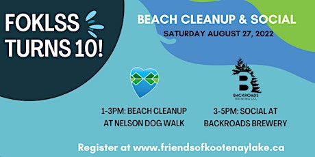 FoKLSS Turns 10: Beach Cleanup & Social