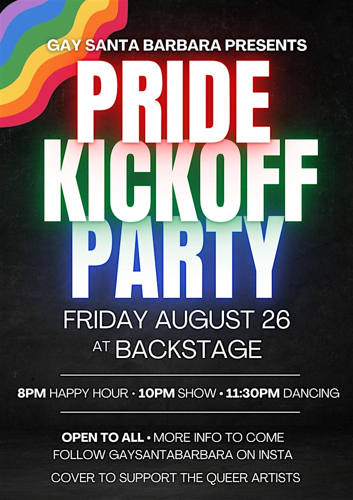 Santa Barbara Pride Kick-off Party image