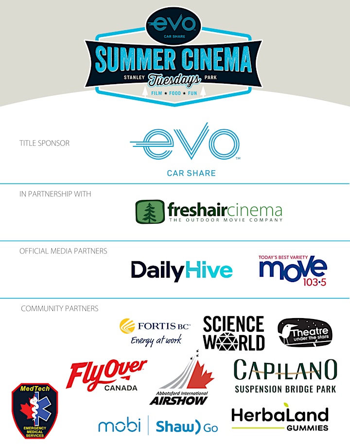 Outdoor Movie - VIP Seating - FERRIS BUELLER - Evo Summer Cinema image