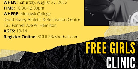 SOULE Basketball - Free Girls Basketball Clinic
