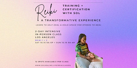 Reiki 1 & 2 Transformative Certification Class