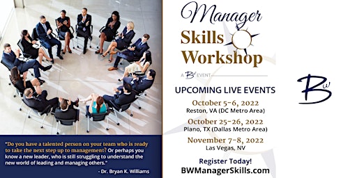 Manager Skills Workshop - Reston, VA (DC Metro Area)