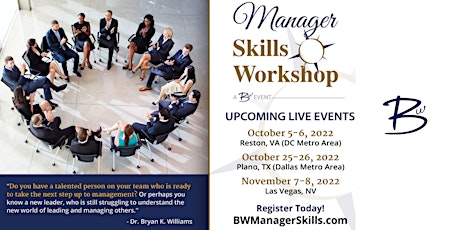 Manager Skills Workshop - Plano, TX (Dallas Metro Area)