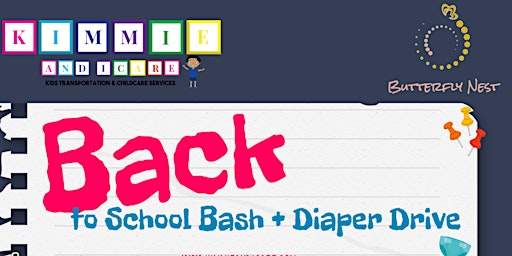 Back To School Bash + Diaper Drive