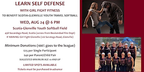 Women's Self Defense - Fundraiser for Scotia-Glenville Youth Softball