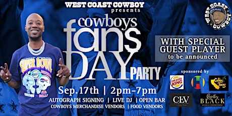 DALLAS COWBOYS DAY PARTY & PLAYER MEET AND GREET