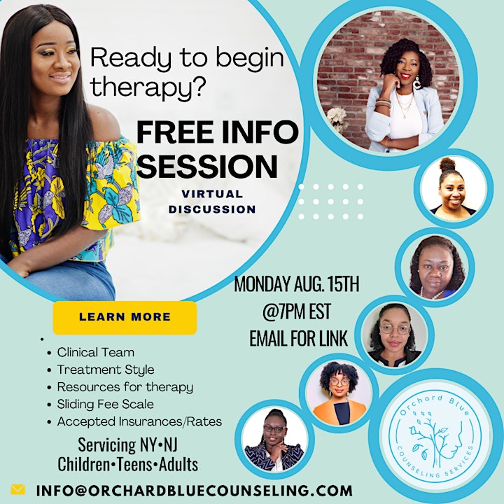 FREE Info Session-Therapy at Orchard Blue Counseling Services image