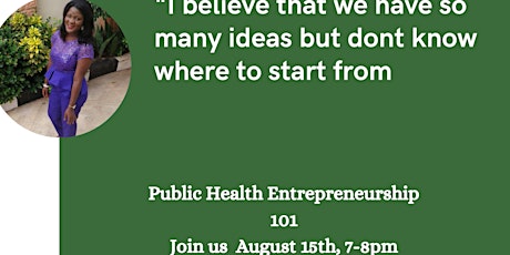 Public Health Entrepreneurship