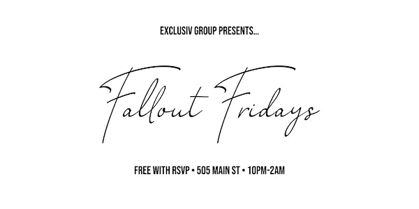 Fallout Fridays At Club Cairo