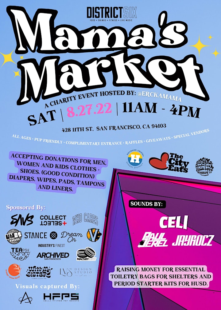 District Six Presents Mama's Market | Charity Event image