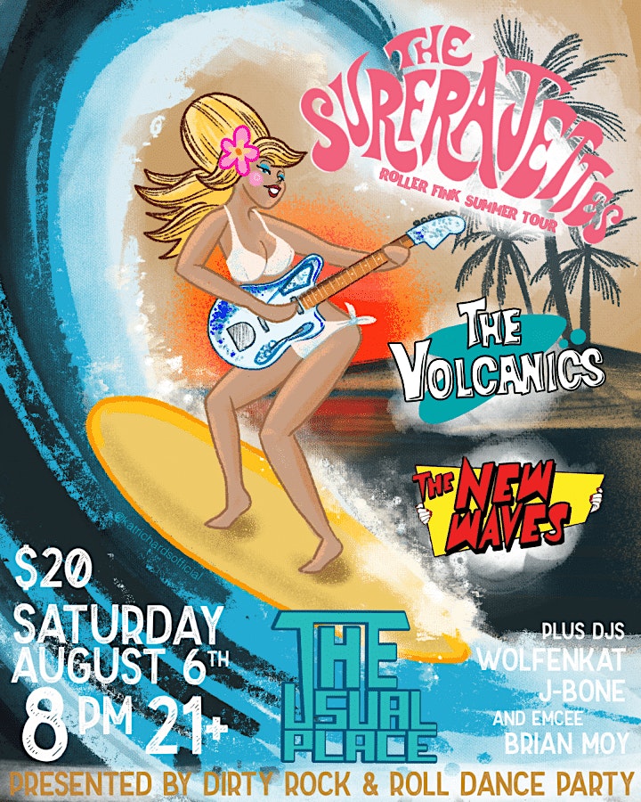 Dirty R&R presents The Surfrajettes, The Volcanics, The New Waves + DJs image