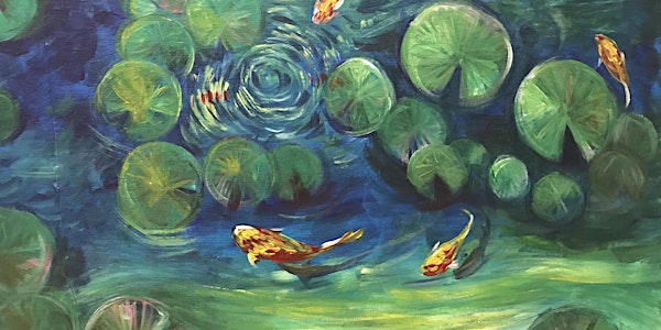 Sip n Paint  Thursday 7pm @Auck City Hotel - Water Lily & Koi!
