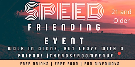 Social Speed Friending In Person Event