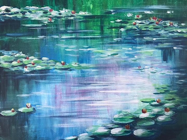 Sip n Paint Sat Arvo 4pm @Auckland City Hotel - Monet Water Lily! image