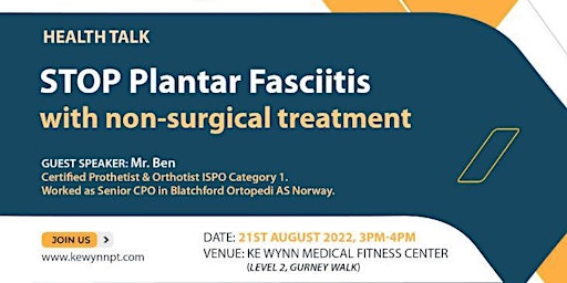 HEALTH TALK: STOP Plantar Fasciitis with non-surgical treatment