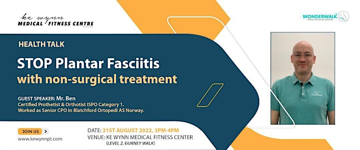 HEALTH TALK: STOP Plantar Fasciitis with non-surgical treatment image