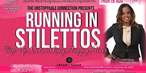 Unstoppable Connection: Running In Stilettos Pop-Up Happy Hour