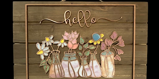 Floral Greeting Sign Paint Class