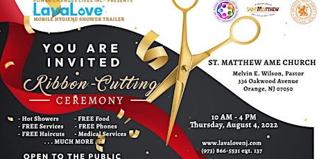 Imagem principal do evento LavaLove® Ribbon-Cutting Ceremony (Orange, NJ)