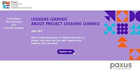 Lessons Learned about Project Lessons Learned