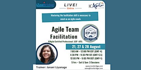 Certified Professional in Agile Team Facilitation- ICP-ATF: Virtual
