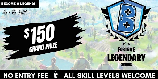 Free FORTNITE Tournament @ Be Legend Gaming ($$$ Prize)