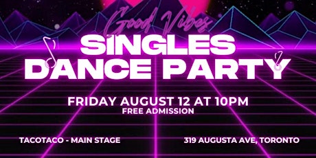 The Toronto Summer Singles Party (free admission!)