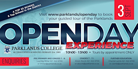 Parklands College Open Day - Junior Preparatory