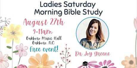 Joytime Ladies Saturday Morning Bible Study and Book Giveaway!