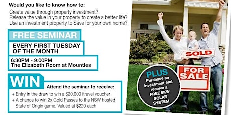 FREE SEMINAR - Home & Investment Property Specialists | Location: The Mounties primary image