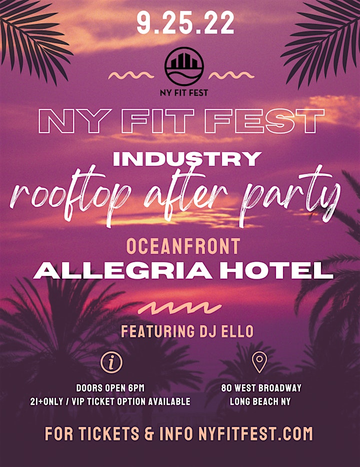 NY FIT FEST  OCEANFRONT ROOFTOP  FITNESS & WELLNESS EXPERIENCE image