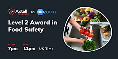 Level 2 Award in Food Safety  –  7pm start time