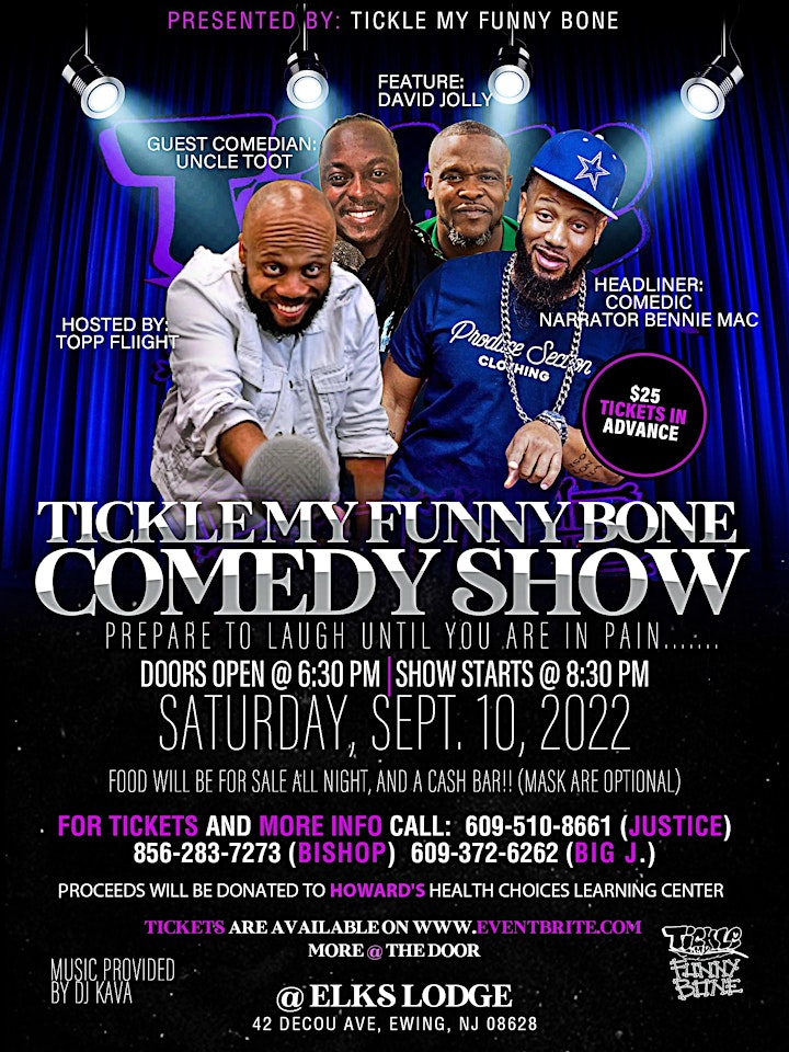 Tickle My Funny Bone Comedy Show  Prepare To Laugh Until You Are In Pain image