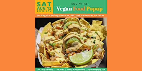 August 13th Encinitas Vegan Food Popup