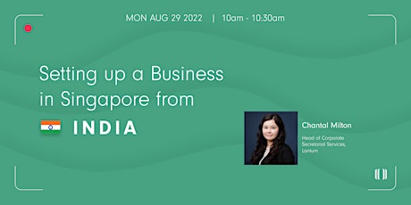 Live webinar: Setting up a business in Singapore from India