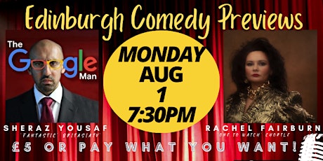 Bear Funny Comedy Edinburgh Previews: Rachel Fairburn + Sheraz Yousaf primary image