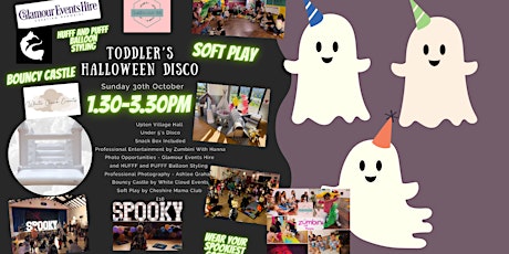 Cheshire Mama Club Toddler Halloween Spooky Disco Under 5's 1.30-3.30