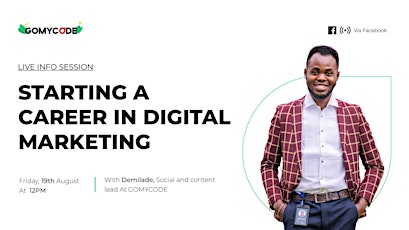 Live infosession: Starting a career in Digital marketing