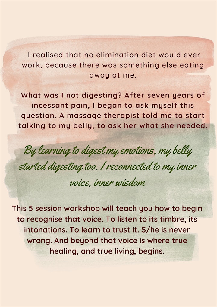 Emotional digestion 5-session Workshop image