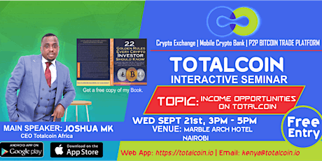 Totalcoin Income Opportunities Free Interactive Seminar