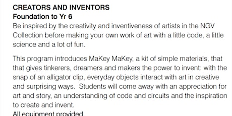 Creators and Inventors: MakeyMakey @ngv primary image