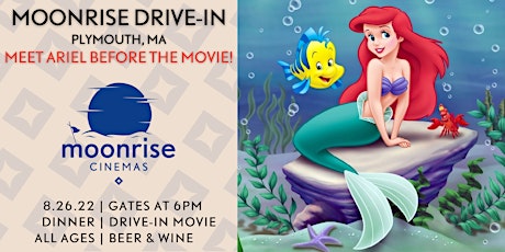 The Little Mermaid at Moonrise: the Plymouth Drive-in