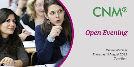 CNM Ireland Online Open Evening - Thursday 11 August 2022