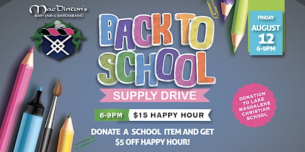 Back to School Supply Drive!
